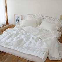 누블 휘게 에어워싱 시어서커 드레시 프릴 여름 이불패드세트