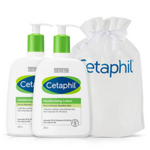 세타필 모이스춰라이징 로션 500ml x 2p + 파우치 세트, 1세트