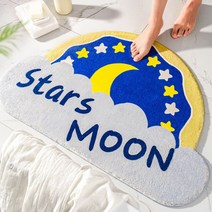 마켓감성 반원형 무지개 발매트, 달님