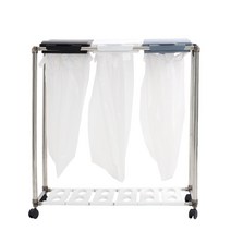 조은리빙 3단 분리 수거함 기본형 + 비닐 세트, 1세트