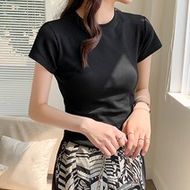 레몬소울 여성용 리에나 슬림 반팔 티셔츠