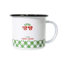 서울우유 레트로 법랑 캠핑 머그컵 350ml, 헬로우앙팡, 1개