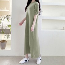 보리맘 A라인 여름 임산부 롱 원피스 R701
