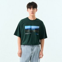 빅사이즈클럽 남성용 CRAMP 블루스카이 반팔티