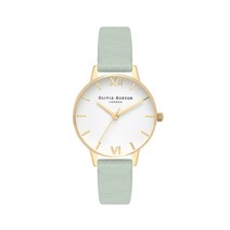 올리비아버튼 여성용 가죽시계 화이트 다이얼 30mm OB16MDW3
