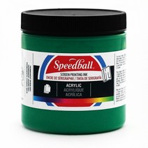 스피드볼 아크릭 실크스크린 잉크, Emerald Green, 236ml