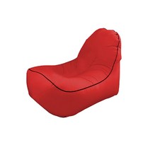 블랙라인 인테리어 벌룬 빈백 홈체어 에어쇼파 165 x 75 cm, 레드