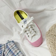 마켓A 컬러솔 여성 캔버스 스니커즈