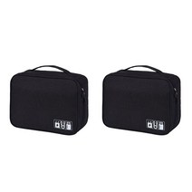 ABM 멀티 케이블 파우치, 블랙, 2개