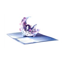 워니스 우주 3D 팝업카드 입체 편지지, 혼합색상, 1개