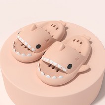슈퍼카미트 여성용 초경량 소프트 쿠션 욕실 상어 슬리퍼 B-88