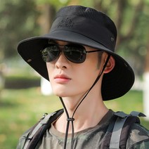 선빛정보통신 블렌 사파리 통풍 낚시 등산모자, 블랙