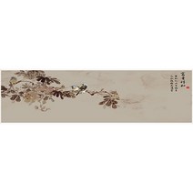 복고풍 전통 다도 인테리어 티 테이블러너, 23, 30 x 100 cm