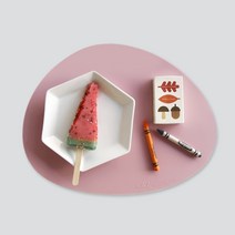 에이드엘 미니 실리콘 테이블매트 페블, 인디핑크, 350 x 270mm