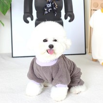 에이미러브즈펫 강아지 LA 디노 후리스 올인원, 차콜