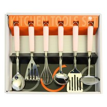 제니얼 스완 프리미엄 주방용품 6종 세트 7811, 베이비핑크