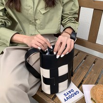 끄레앙 여성용 캔버스 버킷백 숄더백 6805