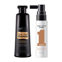 꾸띄르헤어 프로페셔널 럭셔리 컬러 체인지 블랙 샴푸 360ml + 스칼프 앤 헤어 트리트먼트 세럼 100ml 세트, 1세트