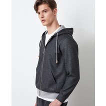 닥스 남성용 컬러배색 울혼방 후드집업 DMTS1D102