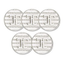 코트 가디건 단추 이케인 18mm, 은반광, 5개