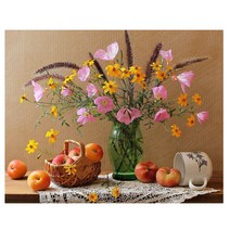 케이엠엘리 3D 사각 보석십자수 DIY 30 x 20 cm, 옐로우 하모니, 1개