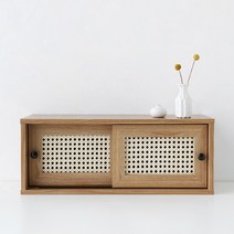 마켓비 BENTAN 미니수납장 낮은 2문 SHM2460, 캄포어베니어