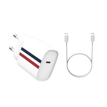 로랜텍 스트라이프 PPS PD C타입 초고속충전기 25W + C to C 케이블 2.4m, 화이트