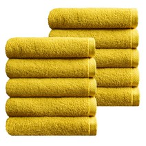 타월리스트 비바체 무형광 호텔 수건 170g 30수 코마사, 머스터드, 10개
