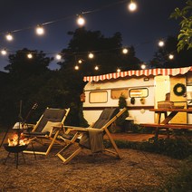 스트링라이트 전등선 20소켓 20m + 벌브 10W 20p + 갓 20p 세트, 블랙(소켓, 갓), 전구색(벌브)