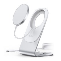 초텍 2in1 magcling 무선충전 + 거치대 세트 Pro H047, 화이트, 1개