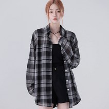 어썸어라운드 여성용 썸머 체크 셔츠