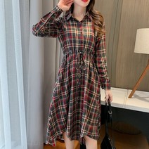 루나걸 여성용 커비 체크 원피스