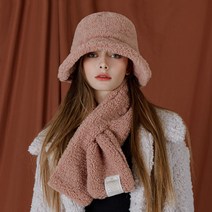 화이트샌즈 에코 퍼 부클 머플러