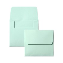 미니레인보우파스텔 봉투, 100개, 민트