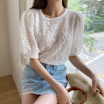 여성용 베디즈 데님 데미지 워싱 숏 팬츠 PT7532K15