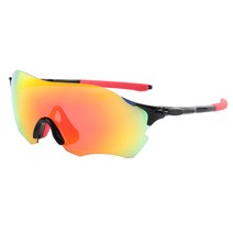 나야스타일 방풍 스포츠 바이크 편광 고글, 블랙 프레임 + 레드 렌즈(866-26-4)