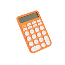 미니 휴대용 계산기 파스텔톤, 오렌지, 1개