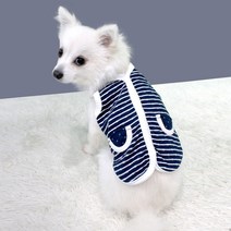 닥터블랭크 반려동물 블랭크도그 스트라이프 면 조끼, NAVY