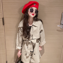 오렌지다몸 여아용 데일리 루즈핏 트렌치코트