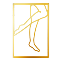 아로무드 심플라인 철제 장식품 N, 골드