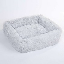 파스텔펫 반려동물 보들 극세사 사각방석, 그레이