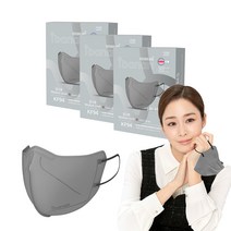 아이바나리 에어 황사 방역용 마스크 중소형 KF94, DARK GRAY, 3개, 10개입