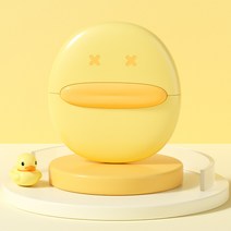 SN 고양이 오리 마사지 털정리 빗, 01 yellow, 1개