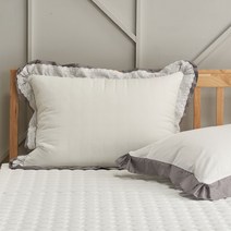 지베딩 알리시아 고밀도 80수 워싱 순면 베개커버 2p