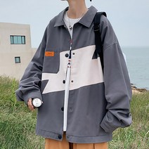 남성용 마켓에이 이레귤러패턴 코튼 재킷