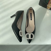 벨레페 스틸르 포인티드 진주장식 스틸레토 하이힐 7cm
