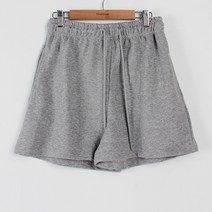 빼빼 여성용 허리밴딩 캐주얼 스트링 3부 쭈리 면팬츠