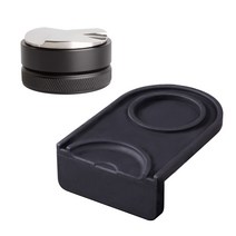 코빙 덴테이션 핸들리스 템퍼 58mm + 코너템핑매트 세트, 블랙(템퍼), 1세트