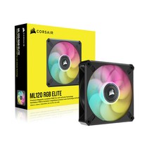 커세어 ICUE ML120 RGB ELITE 케이스쿨러 블랙, CO-9050112-WW