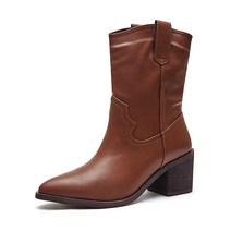 엘칸토 여성용 인텐스 웨스턴 앵클부츠 6cm LCWA20I138
